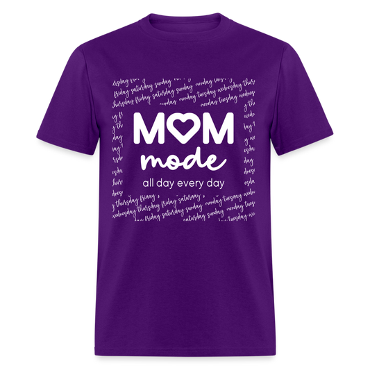Mom Mode Classic T-Shirt - purple