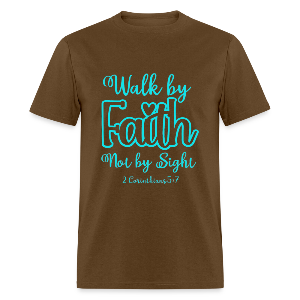 Walk by Faith Turquoise Classic T-Shirt - brown