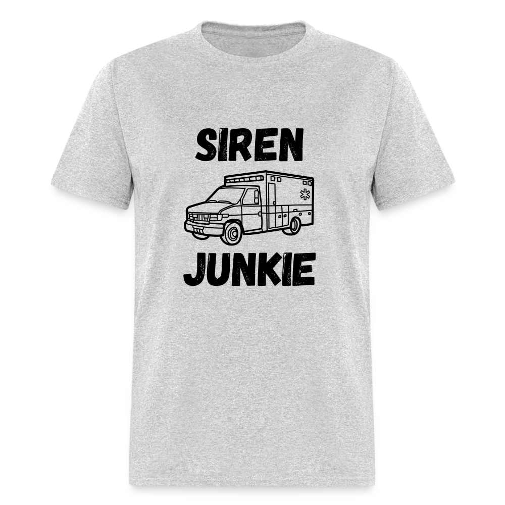 Siren Junkie Black Classic T-Shirt - heather gray
