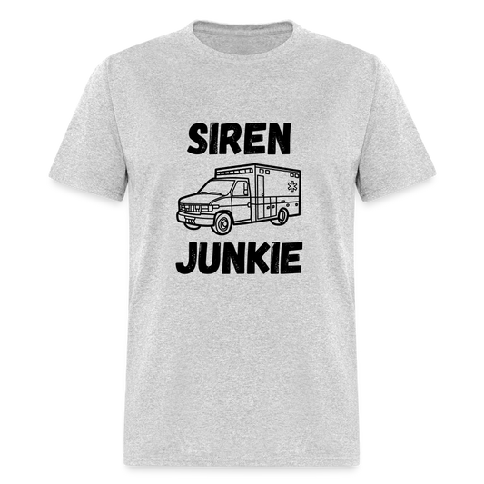 Siren Junkie Black Classic T-Shirt - heather gray