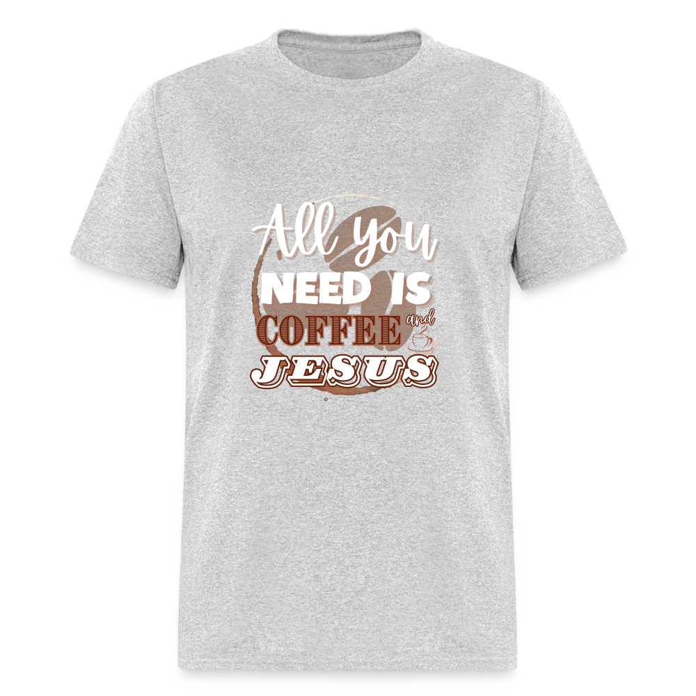 Coffee and Jesus Classic T-Shirt - heather gray