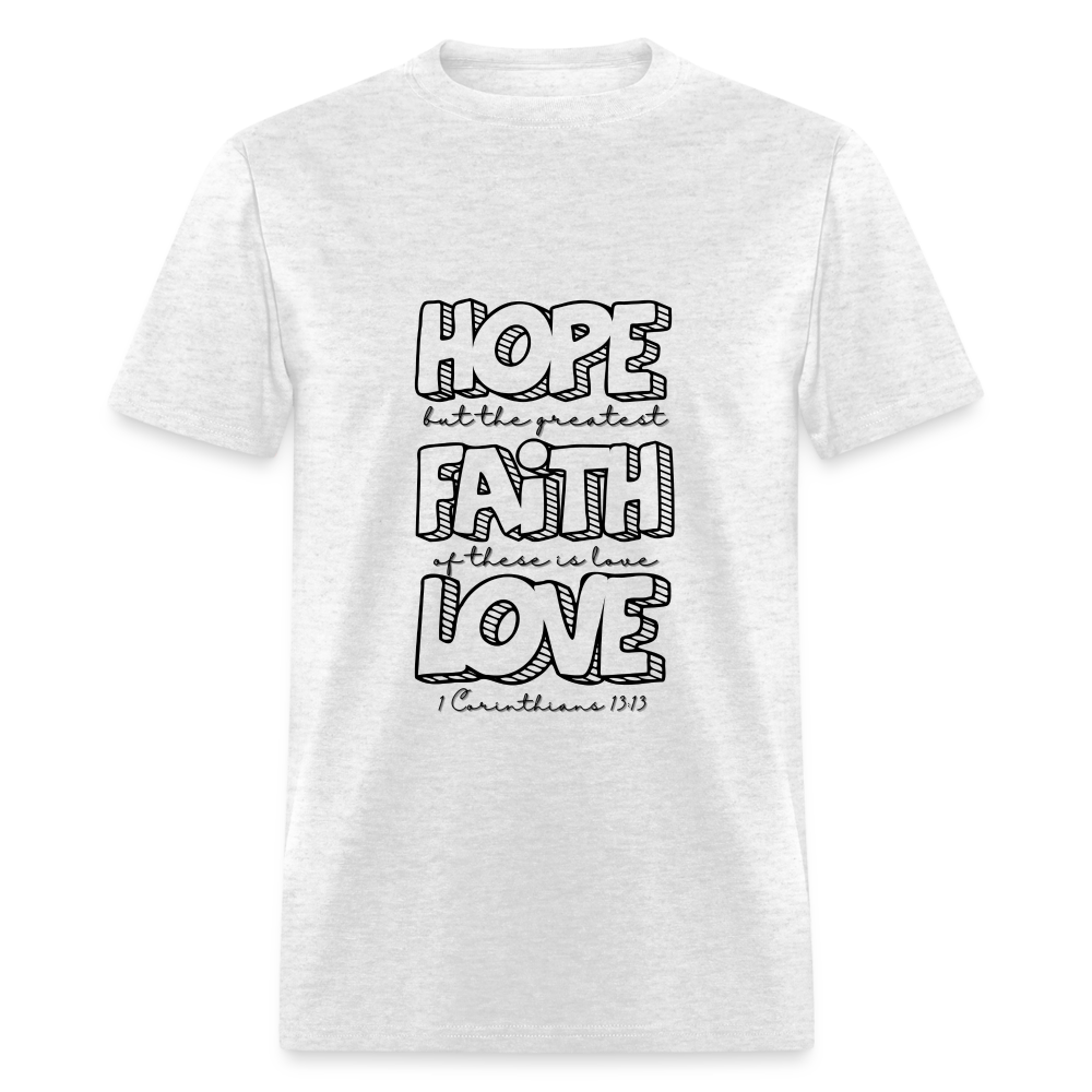 1 Cor 13:13 Unisex Classic T-Shirt - light heather gray