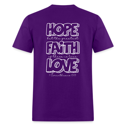 1 Cor 13:13 Unisex Classic T-Shirt - purple