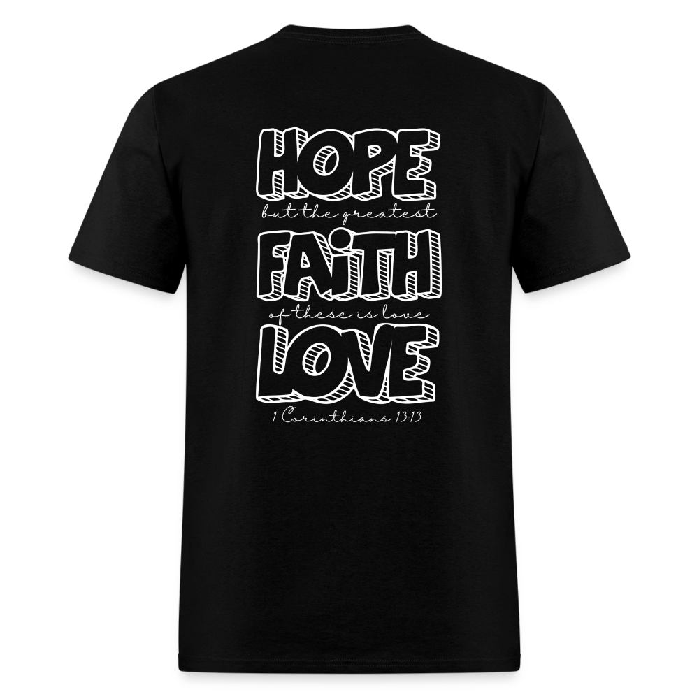 1 Cor 13:13 Unisex Classic T-Shirt - black