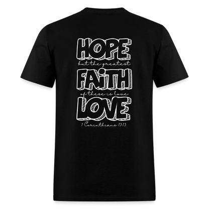1 Cor 13:13 Unisex Classic T-Shirt - black