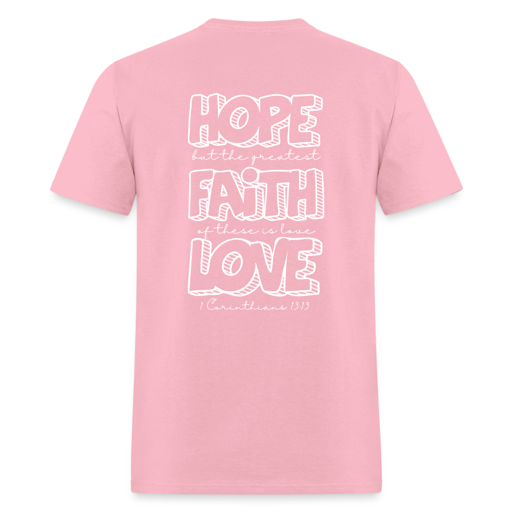 1 Cor 13:13 Unisex Classic T-Shirt - pink