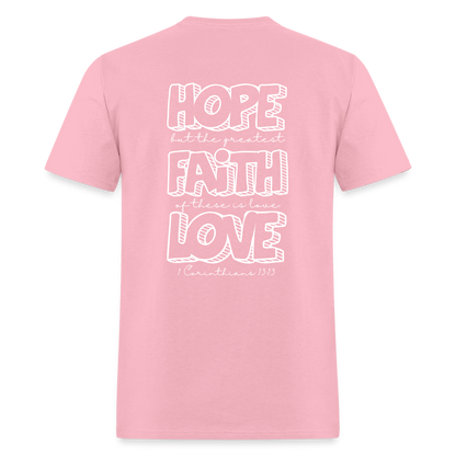 1 Cor 13:13 Unisex Classic T-Shirt - pink