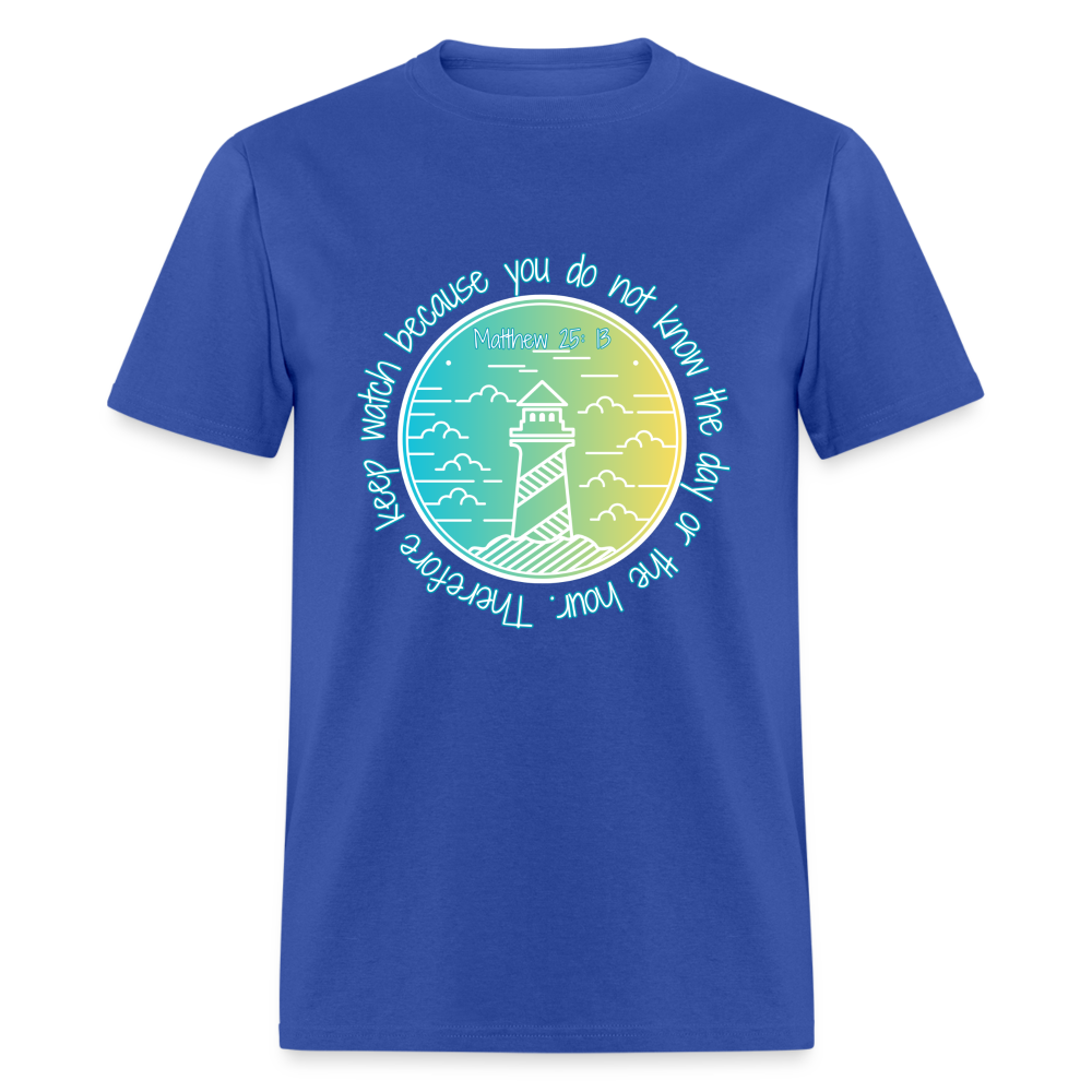 Matt 25:13 T-Shirt - royal blue