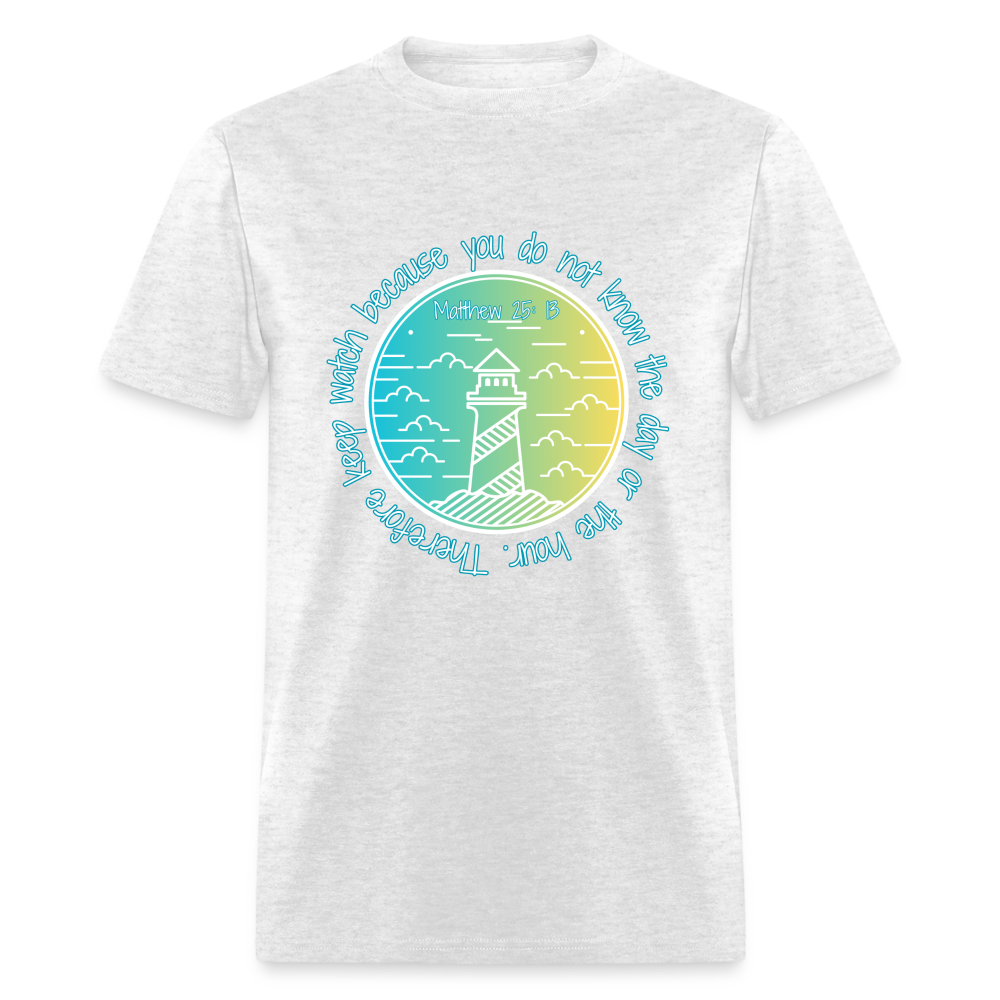 Matt 25:13 T-Shirt - light heather gray