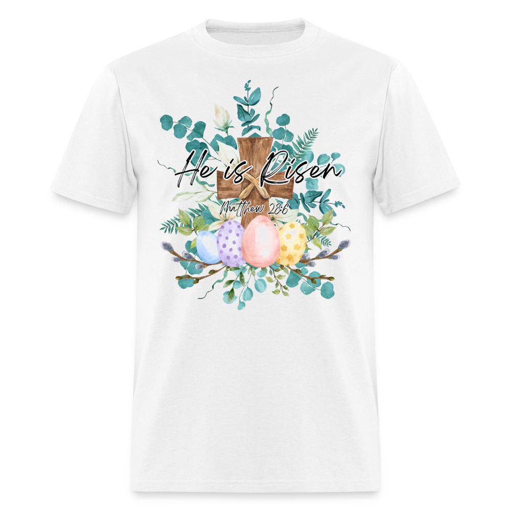 He is Risen Easter Eggs Classic T-Shirt - white