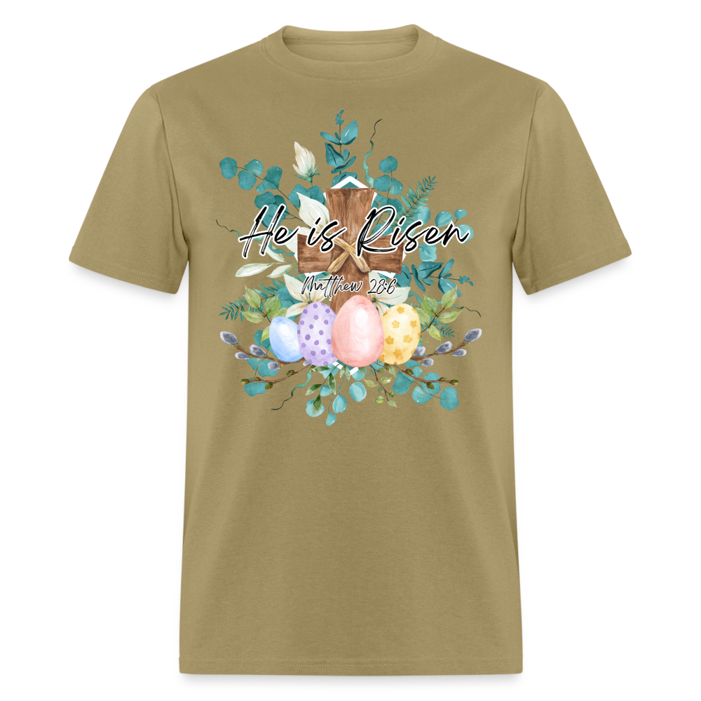 He is Risen Easter Eggs Classic T-Shirt - khaki