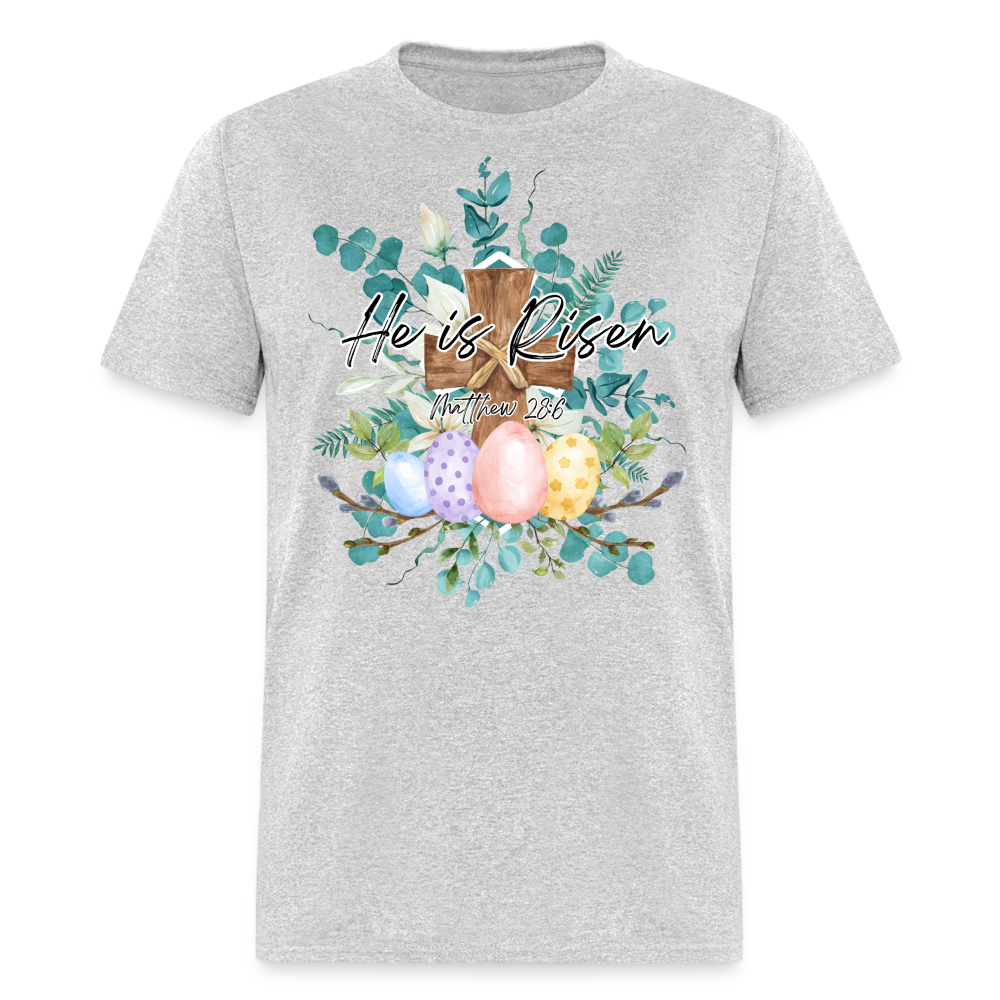 He is Risen Easter Eggs Classic T-Shirt - heather gray