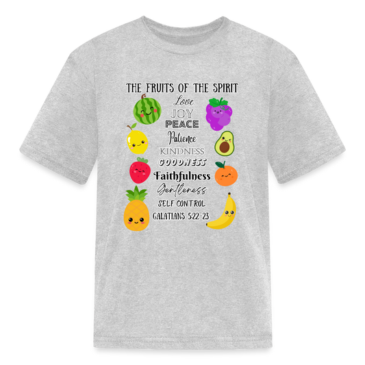 Gal 5:22-23 Kids' T-Shirt - heather gray