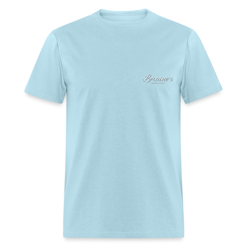 Luke 6:27-28 T-Shirt - powder blue