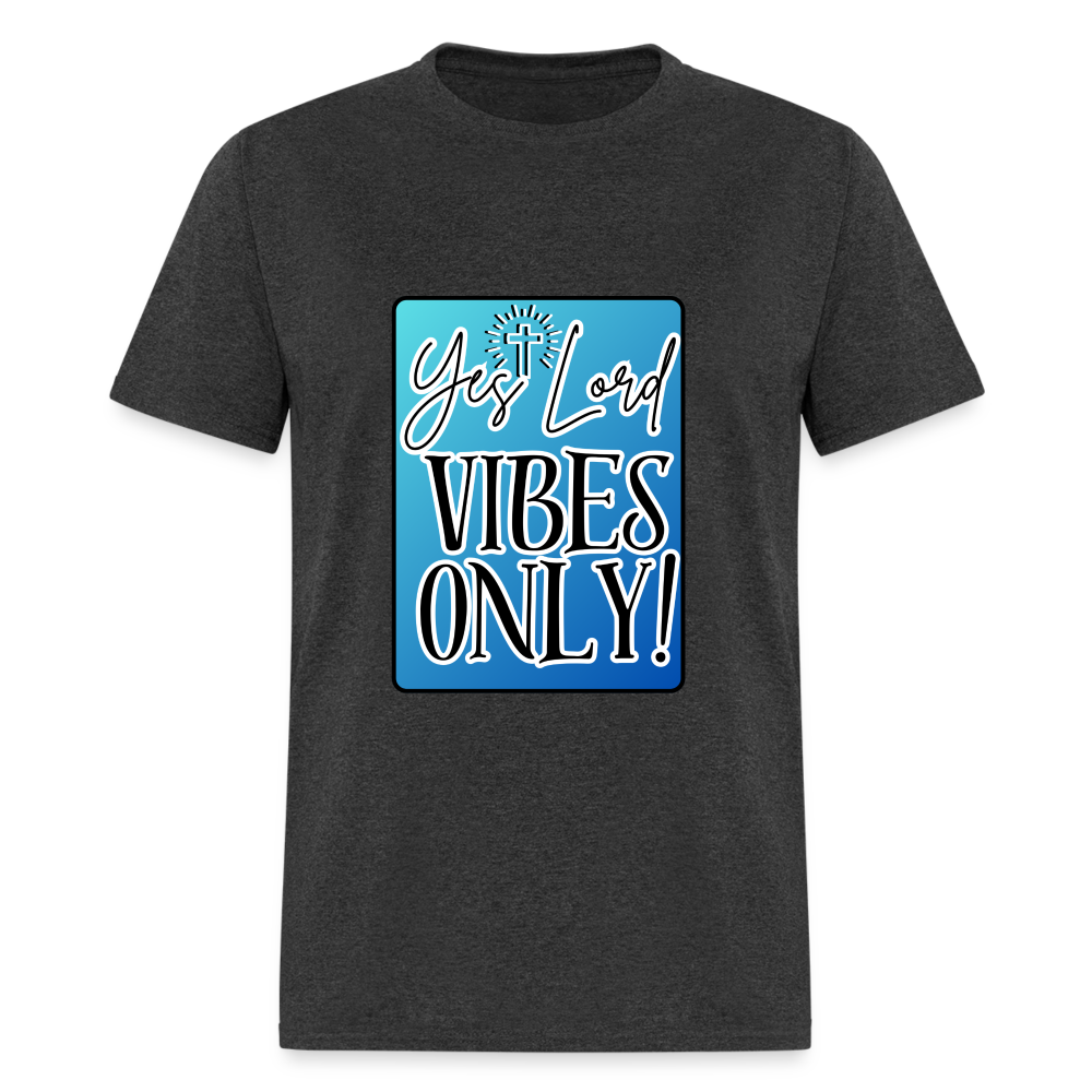 Yes Lord Blue T-Shirt - heather black