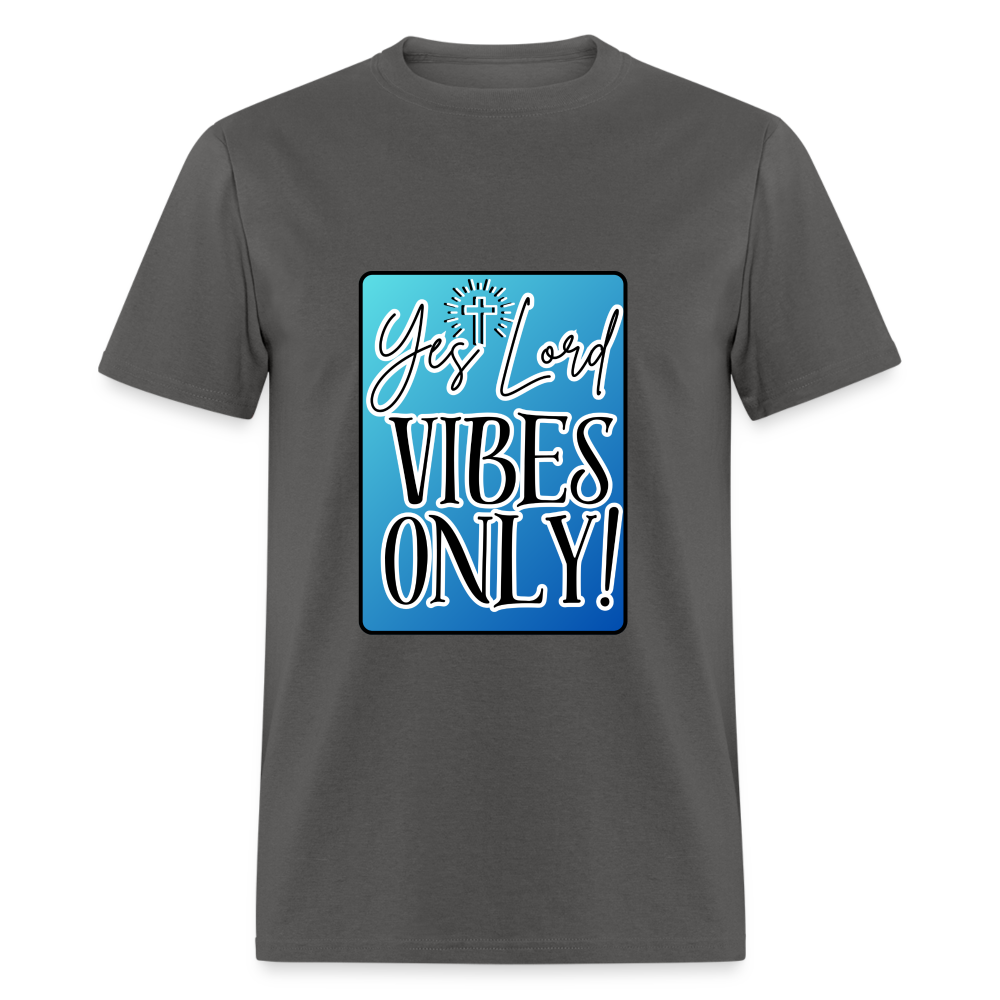 Yes Lord Blue T-Shirt - charcoal