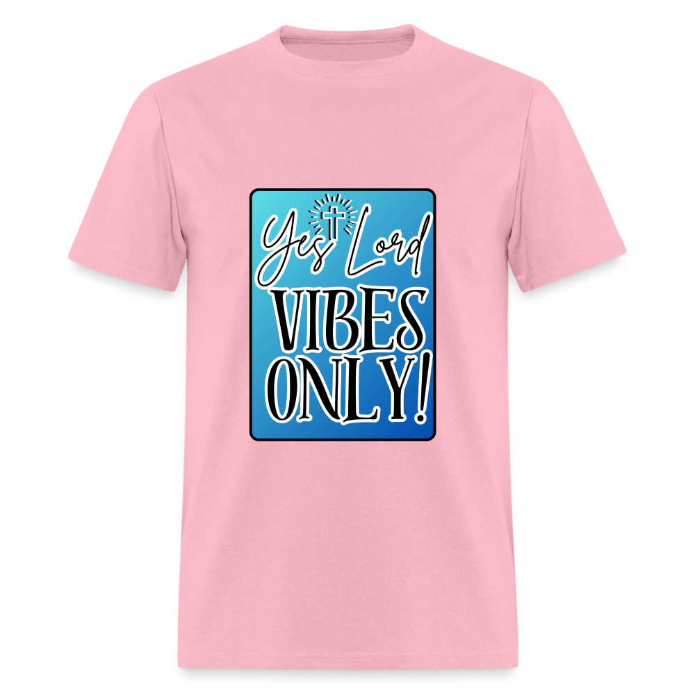 Yes Lord Blue T-Shirt - pink