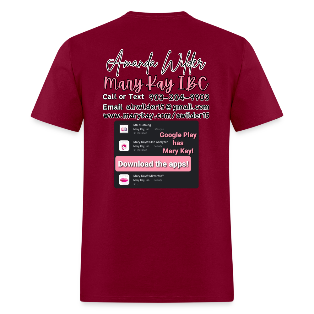 Custom Business T-Shirt - burgundy