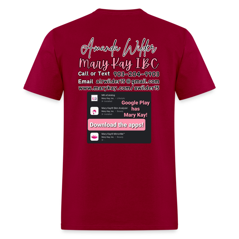 Custom Business T-Shirt - dark red