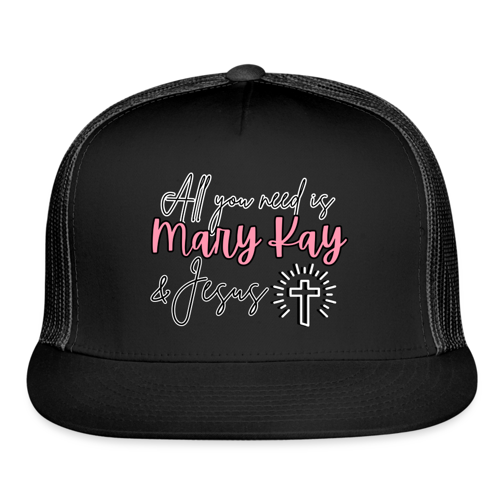 Mary Kay & Jesus Trucker Cap - black/black