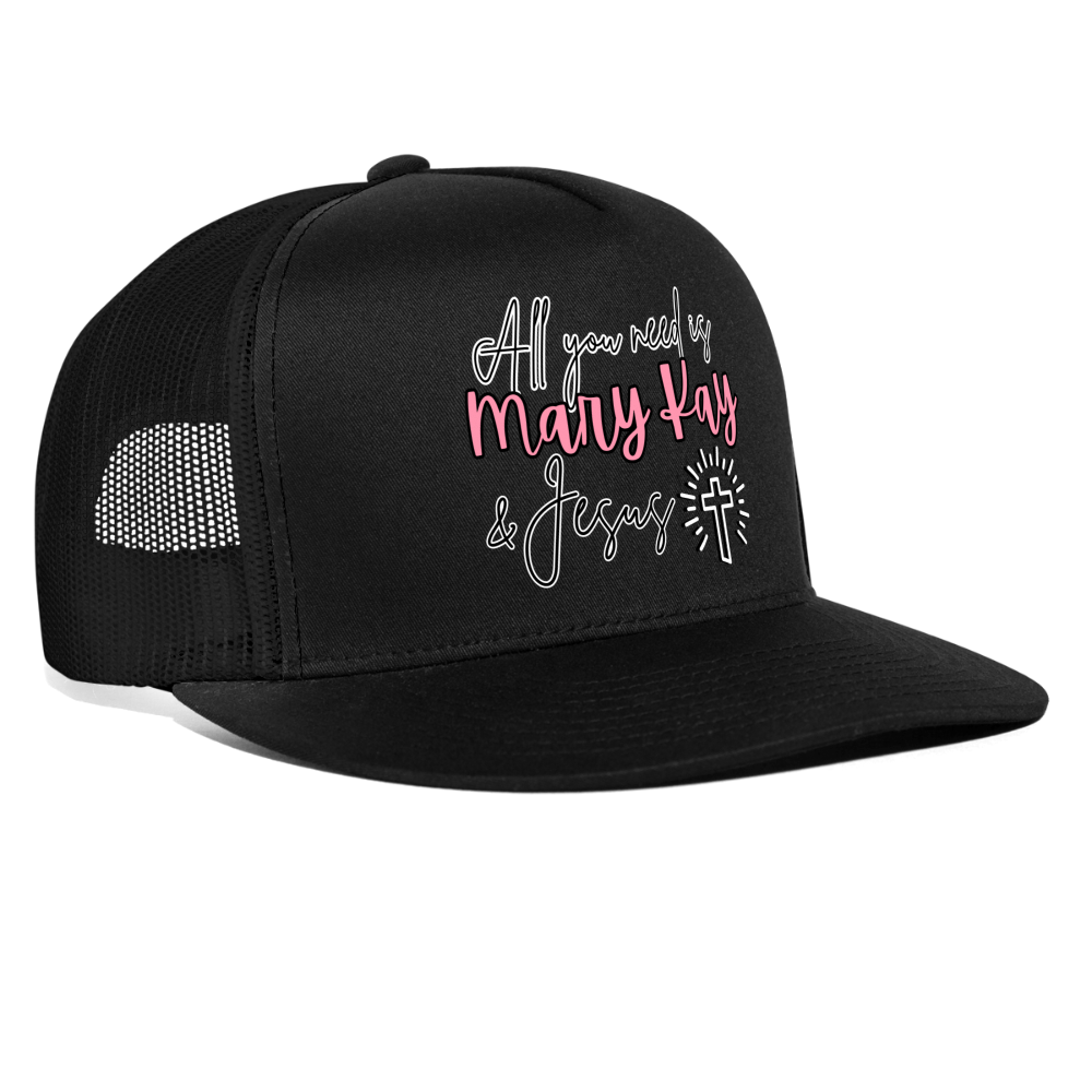 Mary Kay & Jesus Trucker Cap - black/black