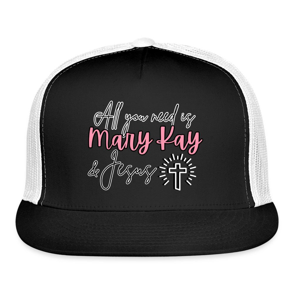 Mary Kay & Jesus Trucker Cap - black/white