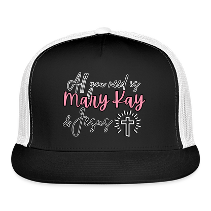 Mary Kay & Jesus Trucker Cap - black/white