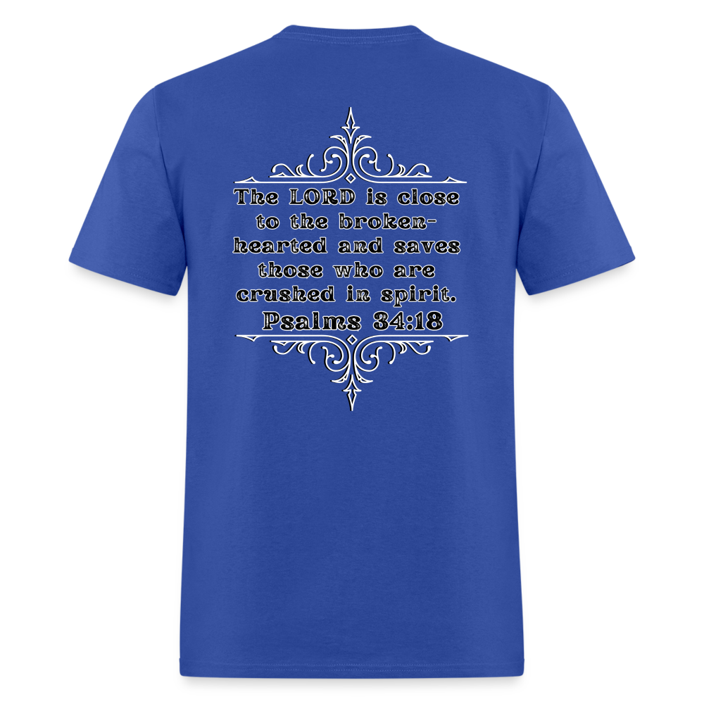 Psalms 34:18 Classic T-Shirt - royal blue