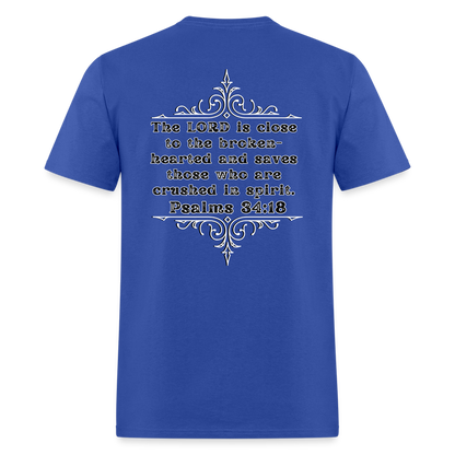 Psalms 34:18 Classic T-Shirt - royal blue
