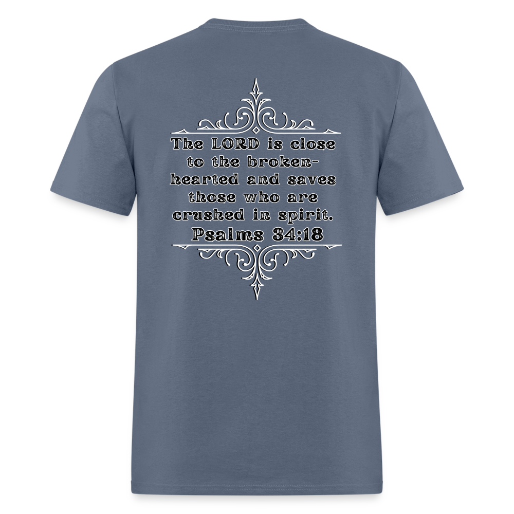 Psalms 34:18 Classic T-Shirt - denim