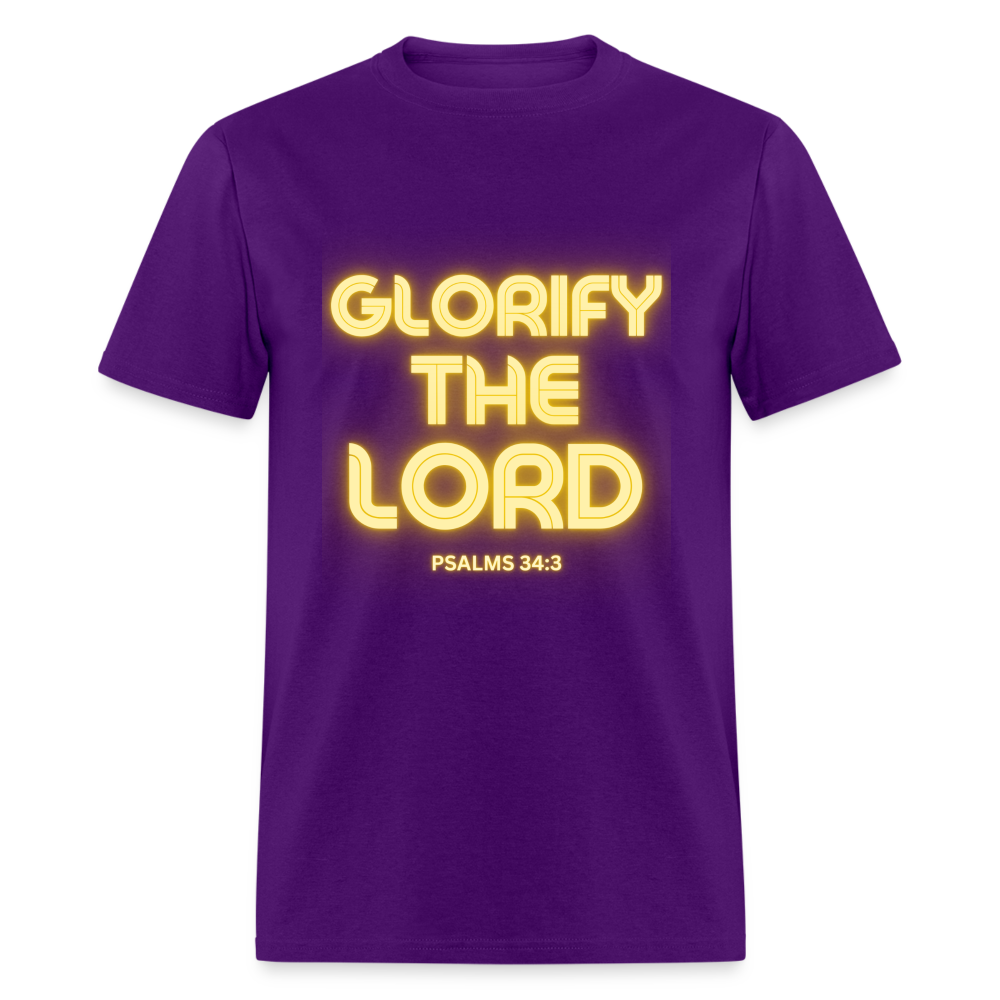 Psalms 34:3 Classic T-Shirt - purple