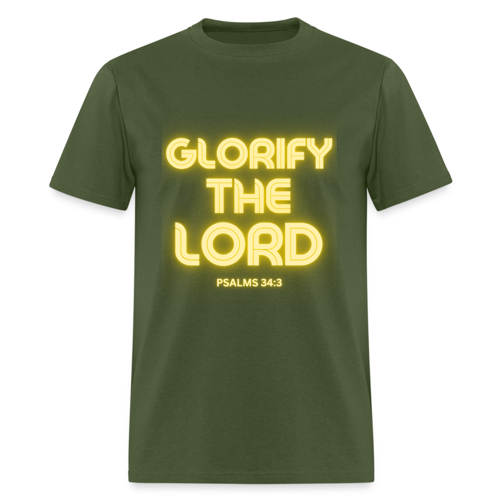 Psalms 34:3 Classic T-Shirt - military green