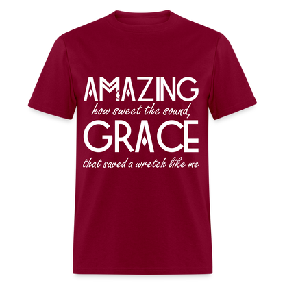 Amazing Grace Classic T-Shirt - burgundy