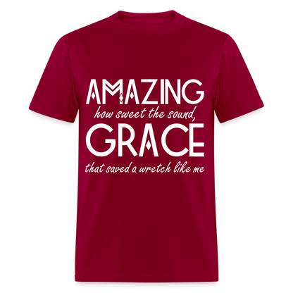 Amazing Grace Classic T-Shirt - dark red