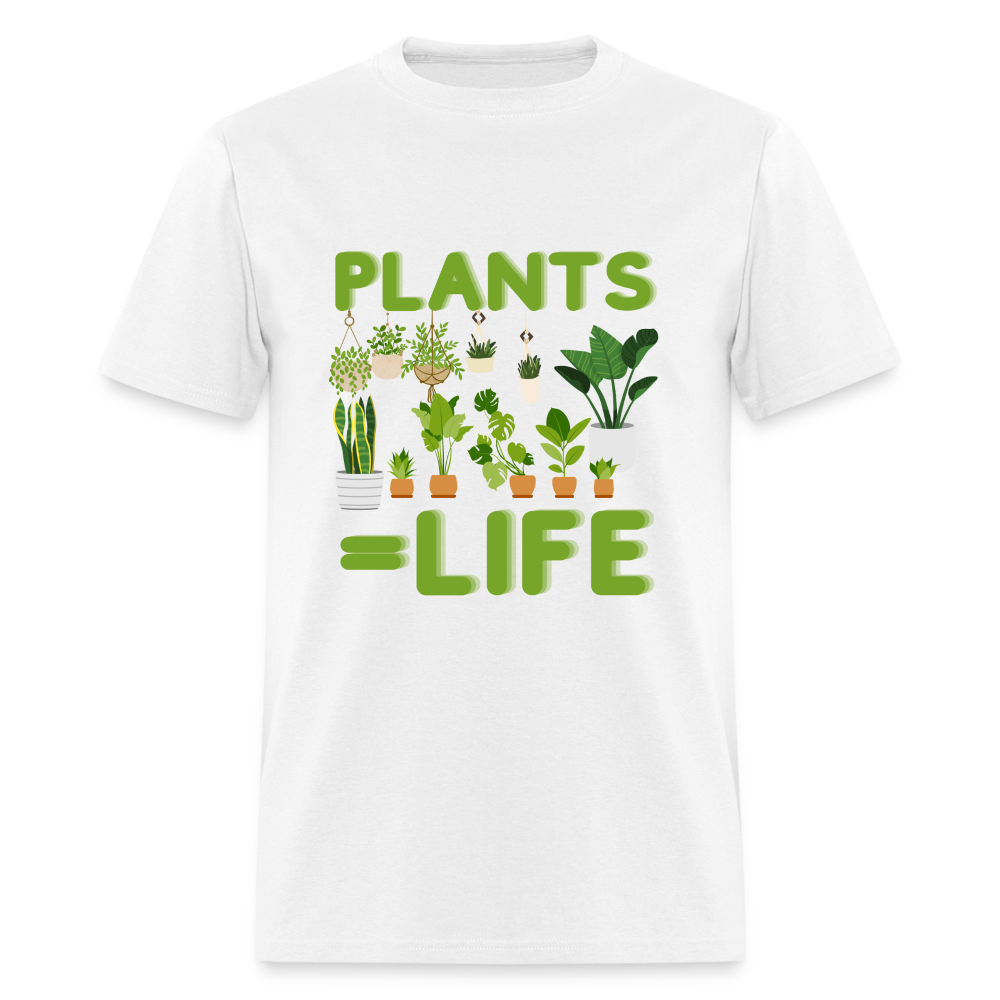 Plants=Life Classic T-Shirt - white