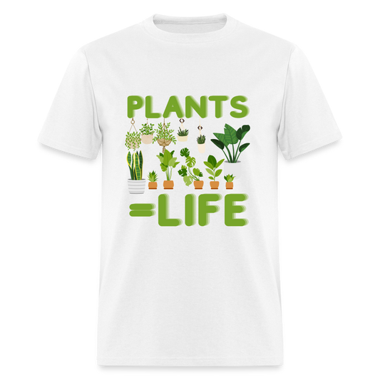 Plants=Life Classic T-Shirt - white