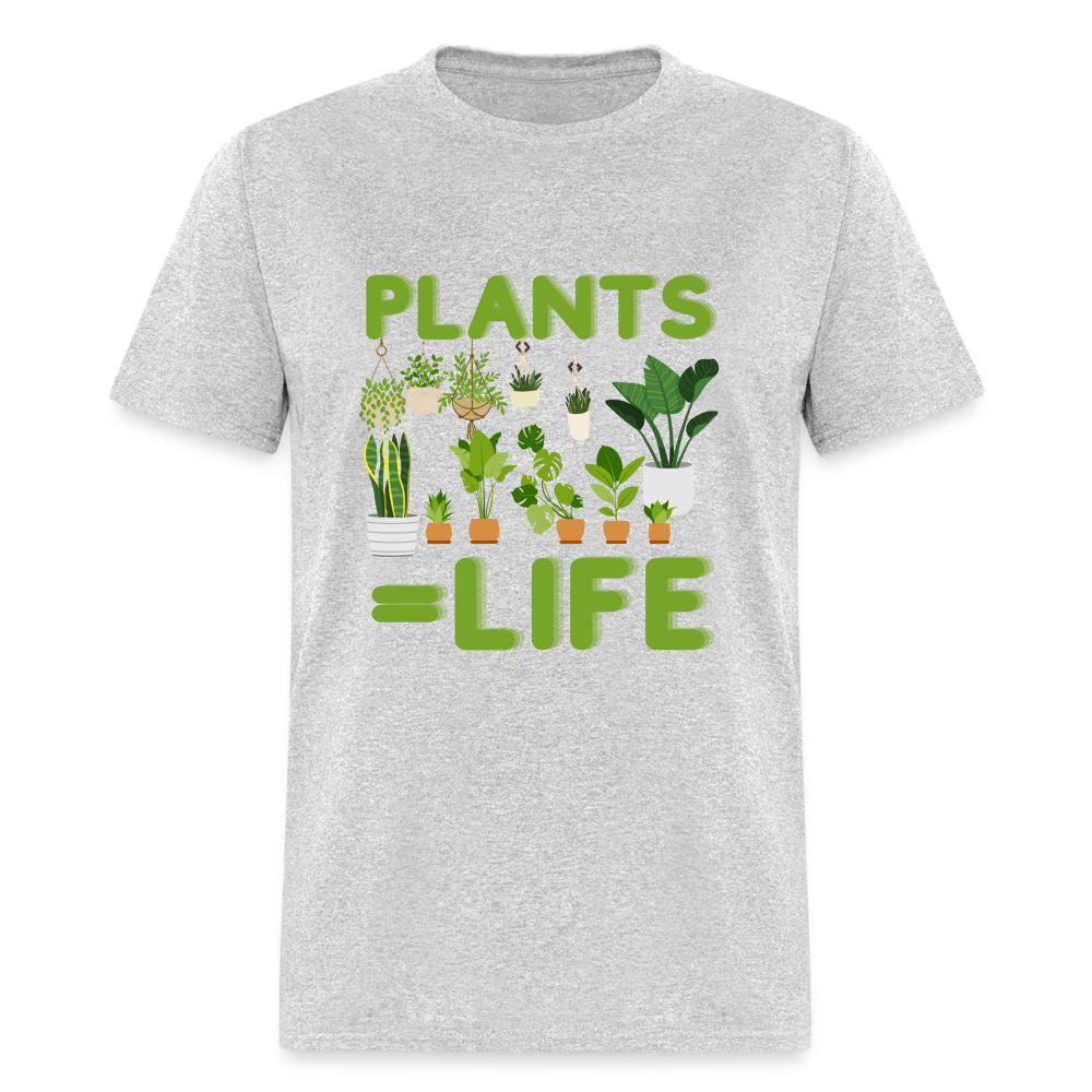 Plants=Life Classic T-Shirt - heather gray