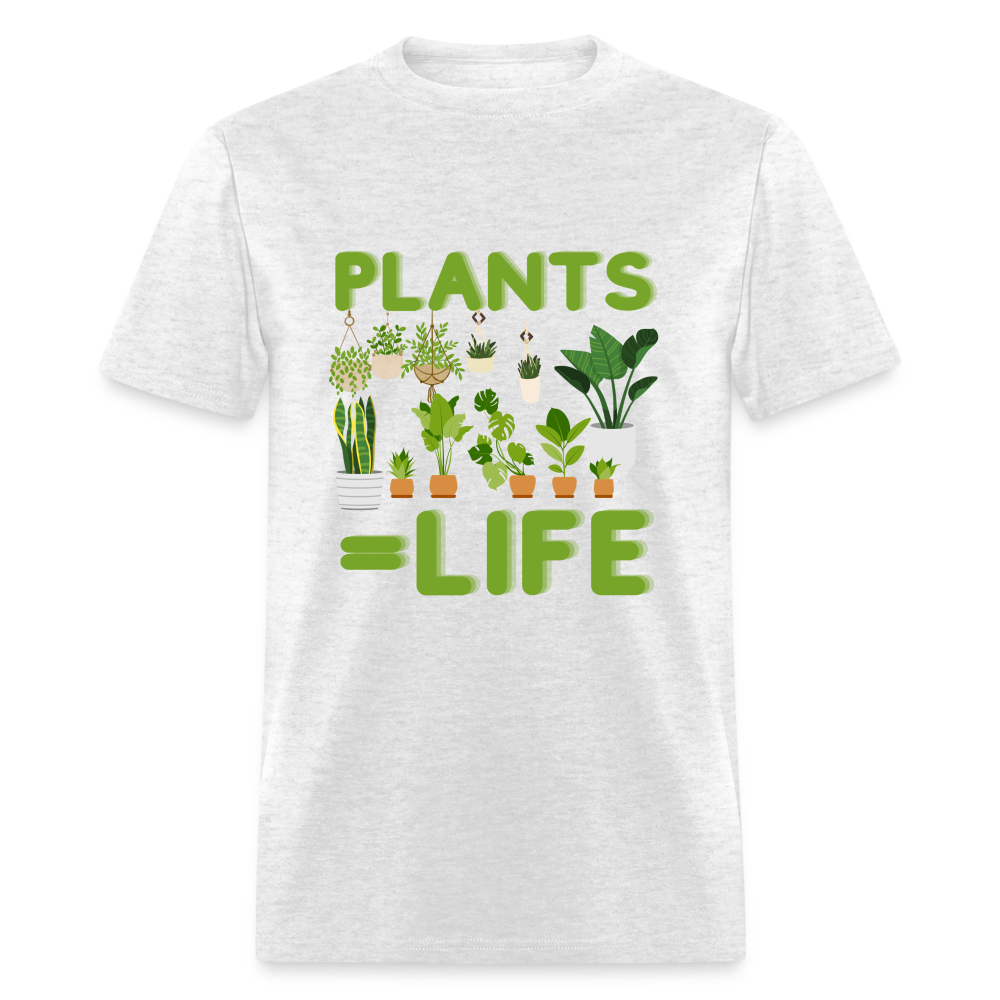 Plants=Life Classic T-Shirt - light heather gray