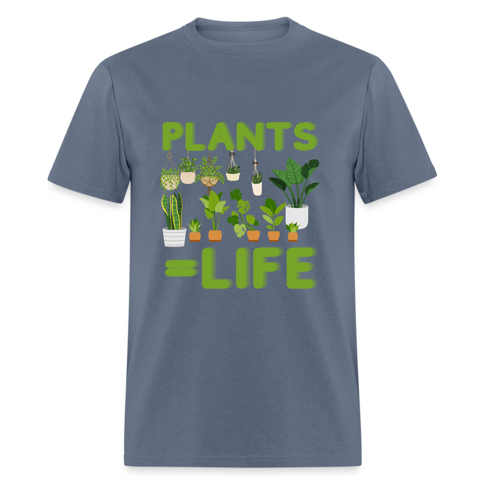 Plants=Life Classic T-Shirt - denim