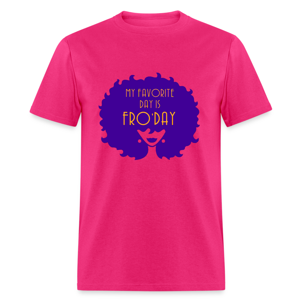Fro'Day T-Shirt - fuchsia