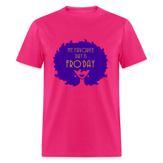 Fro'Day T-Shirt - fuchsia
